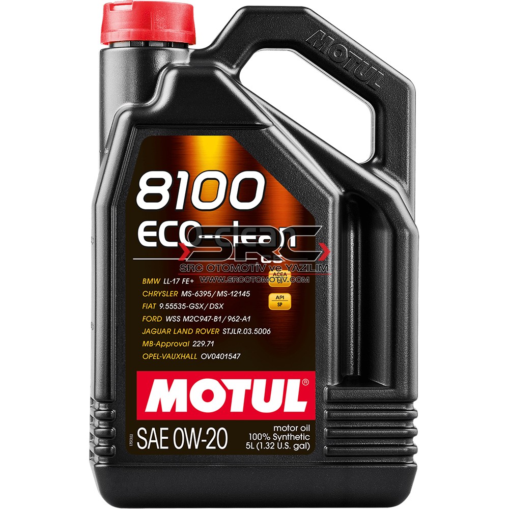 8100 Eco-Clean 0W-20 (AdBlue) Motor Yağı 5 Litre